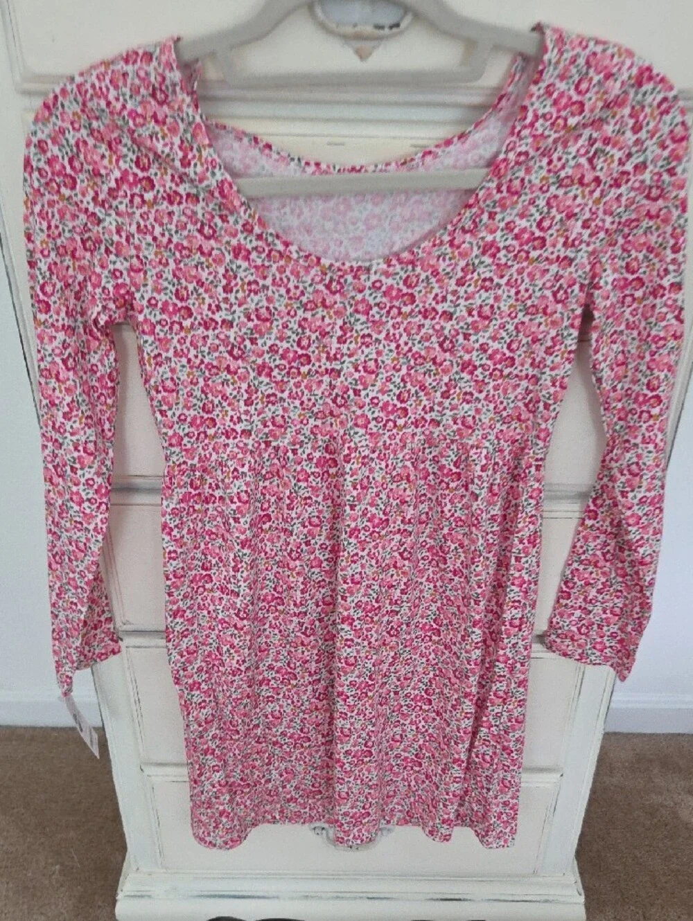 Carter's Pink Floral Long Sleeve Dress